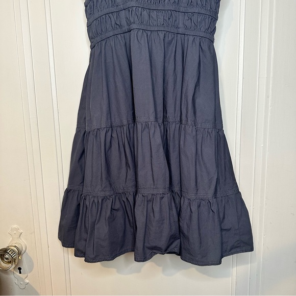 Aritzia Sunday Best Martine Poplin Midi Dress Blue Grey Midi Dress - Picture 10 of 16